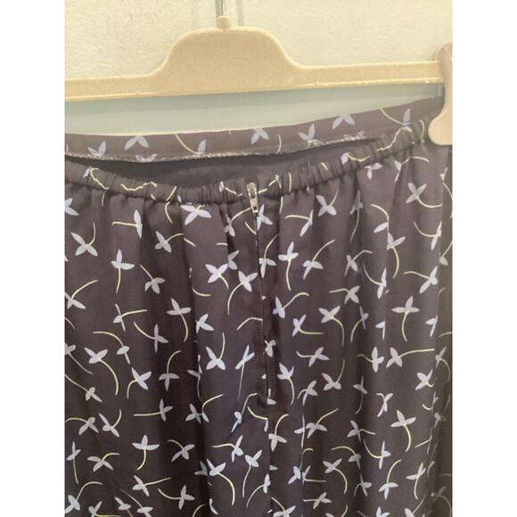 Vintage Fashion Bug Womens Maxi Skirt Large Y2K Forest Fairy Navy Blue Floral - Picture 6 of 8